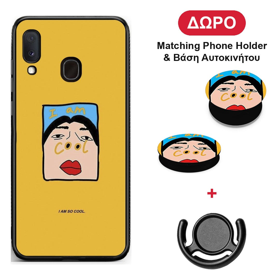 So Cool - Samsung Galaxy A30 θήκη + Δώρο Phone Holder & Βάση Αυτοκινήτου