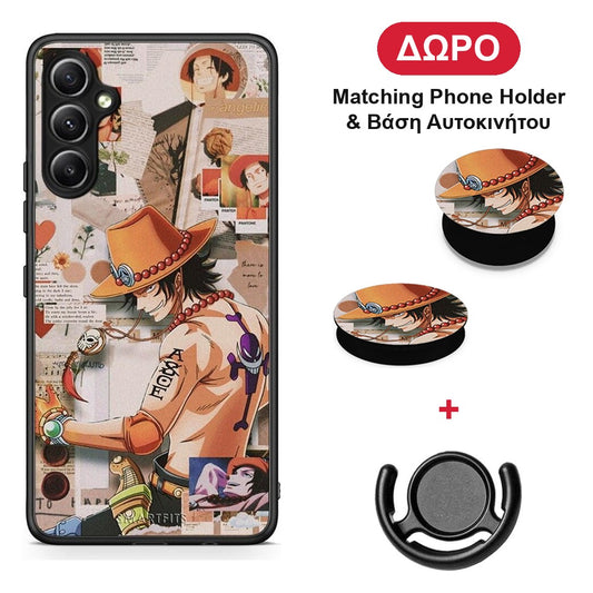 Anime Collage - Samsung Galaxy A34 θήκη + Δώρο Phone Holder & Βάση Αυτοκινήτου