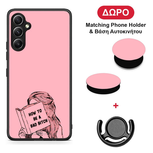 Bad Bitch - Samsung Galaxy A34 θήκη + Δώρο Phone Holder & Βάση Αυτοκινήτου