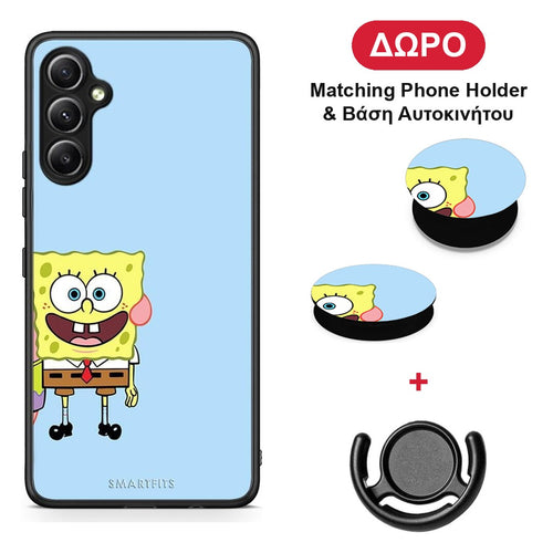 Friends Bob - Samsung Galaxy A34 θήκη + Δώρο Phone Holder & Βάση Αυτοκινήτου