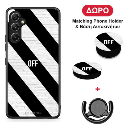 Get Off - Samsung Galaxy A34 θήκη + Δώρο Phone Holder & Βάση Αυτοκινήτου