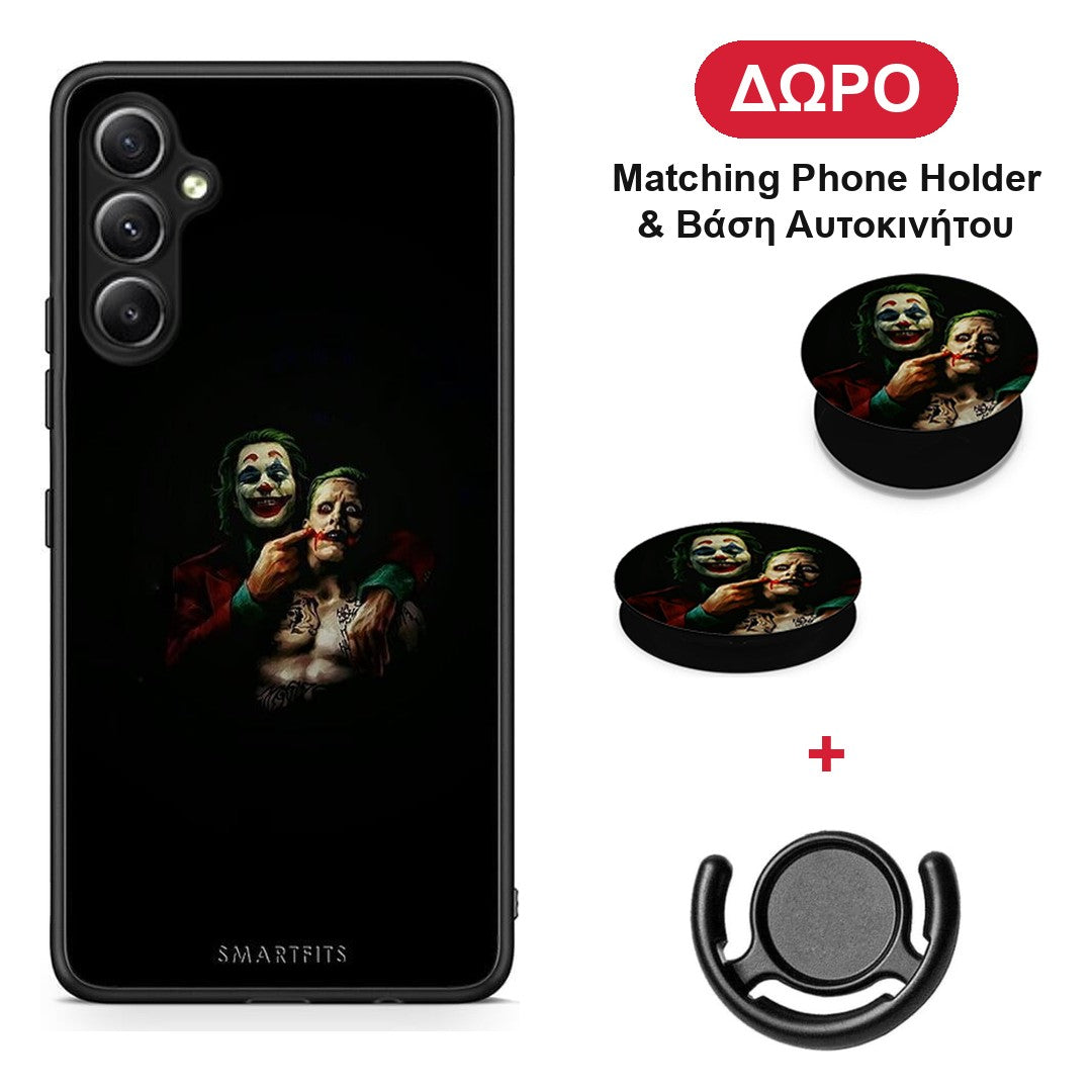 Hero Clown - Samsung Galaxy A34 θήκη + Δώρο Phone Holder & Βάση Αυτοκινήτου