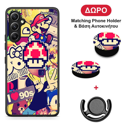 Love The 90s - Samsung Galaxy A34 θήκη + Δώρο Phone Holder & Βάση Αυτοκινήτου