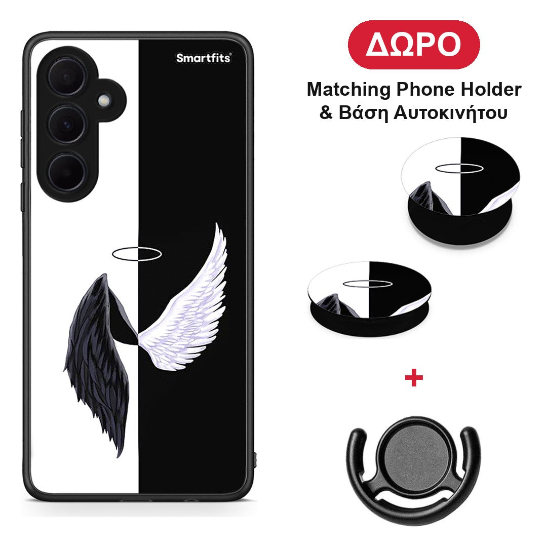 Angels Demons - Samsung Galaxy A35 θήκη + Δώρο Phone Holder & Βάση Αυτοκινήτου