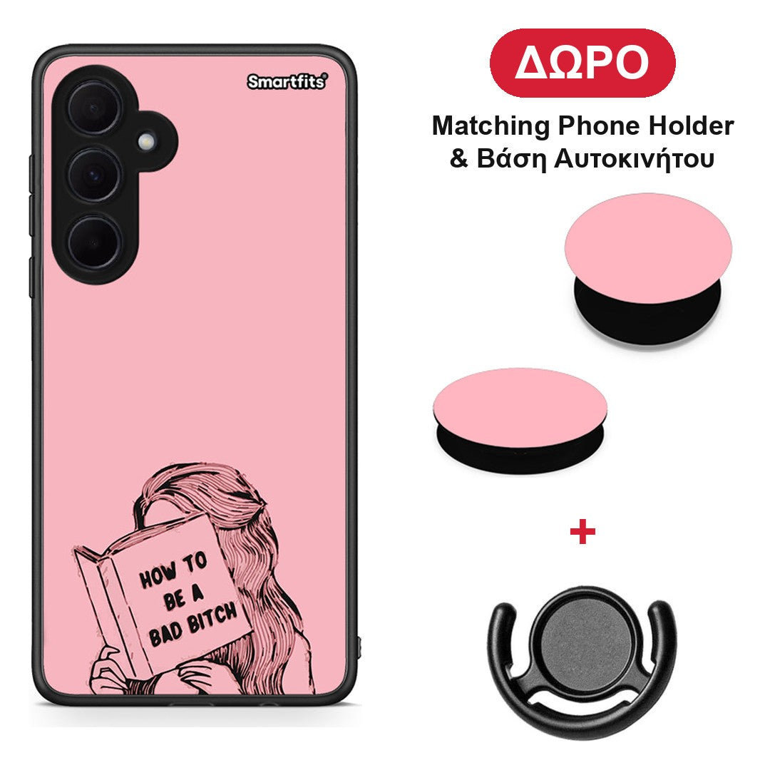 Bad Bitch - Samsung Galaxy A35 θήκη + Δώρο Phone Holder & Βάση Αυτοκινήτου