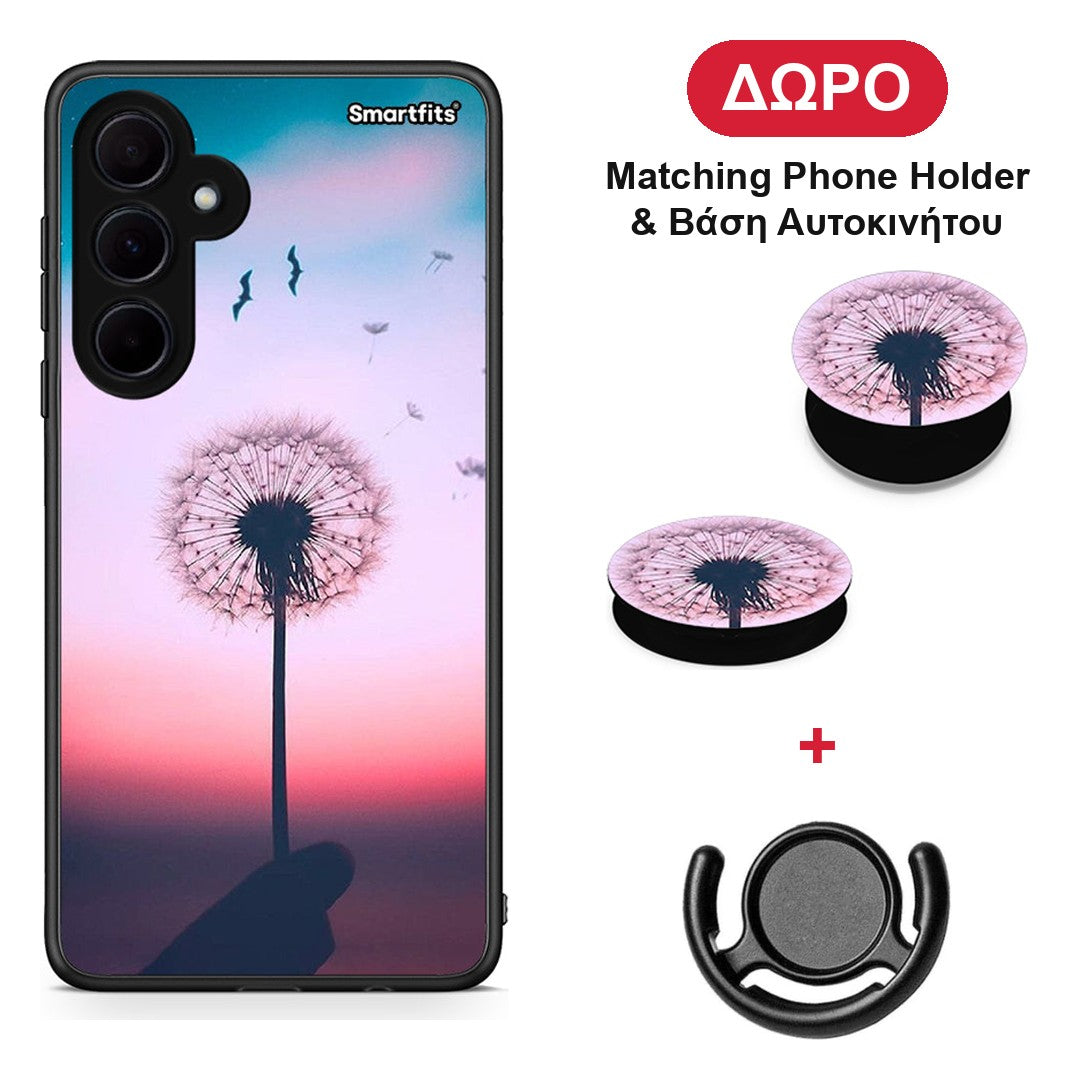 Boho Wish - Samsung Galaxy A35 θήκη + Δώρο Phone Holder & Βάση Αυτοκινήτου