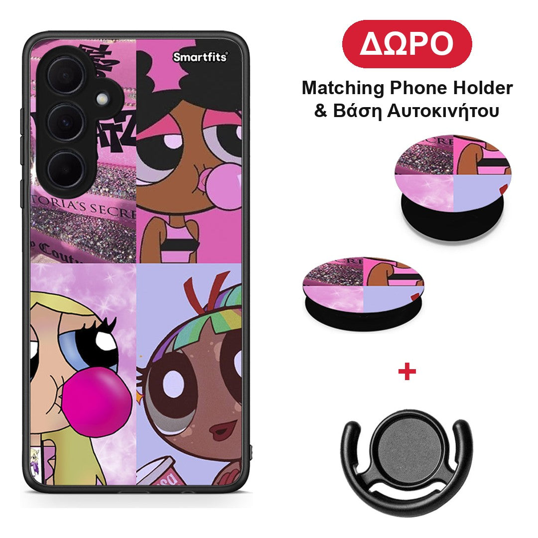 Bubble Girls - Samsung Galaxy A35 θήκη + Δώρο Phone Holder & Βάση Αυτοκινήτου