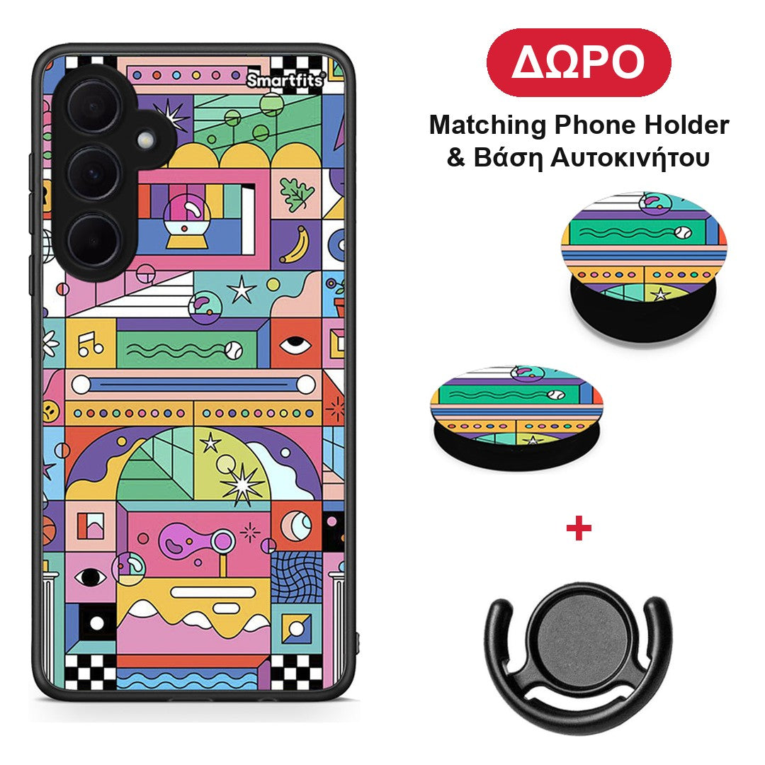 Bubbles Soap - Samsung Galaxy A35 θήκη + Δώρο Phone Holder & Βάση Αυτοκινήτου