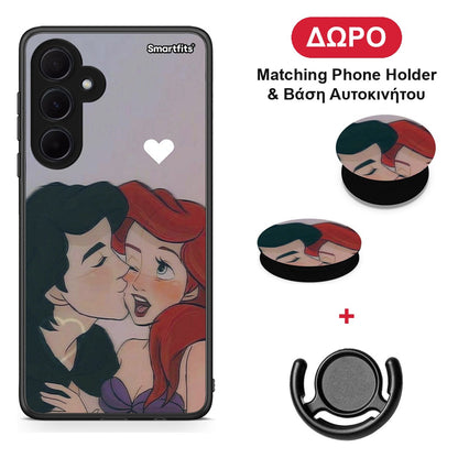 Mermaid Couple - Samsung Galaxy A35 θήκη + Δώρο Phone Holder & Βάση Αυτοκινήτου