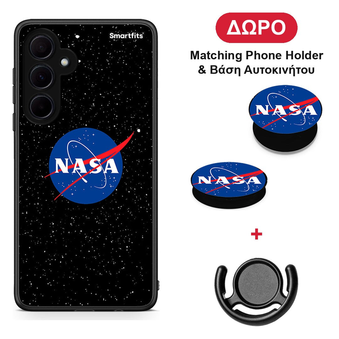 PopArt NASA - Samsung Galaxy A35 θήκη + Δώρο Phone Holder & Βάση Αυτοκινήτου