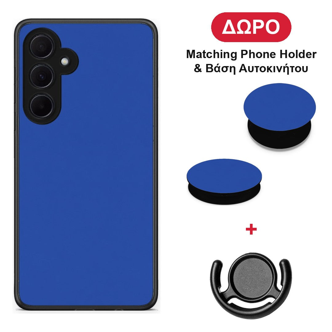 Royal Blue - Samsung Galaxy A35 θήκη + Δώρο Phone Holder & Βάση Αυτοκινήτου