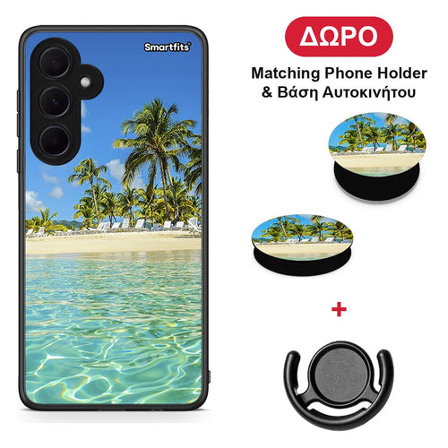 Tropical Vibes - Samsung Galaxy A35 θήκη + Δώρο Phone Holder & Βάση Αυτοκινήτου