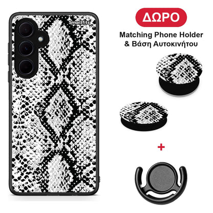 Animal White Snake - Samsung Galaxy A35 θήκη + Δώρο Phone Holder & Βάση Αυτοκινήτου