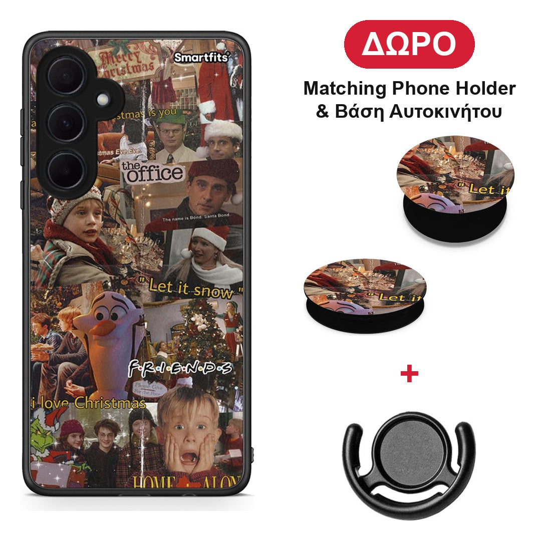 Xmas Wishes - Samsung Galaxy A35 θήκη + Δώρο Phone Holder & Βάση Αυτοκινήτου