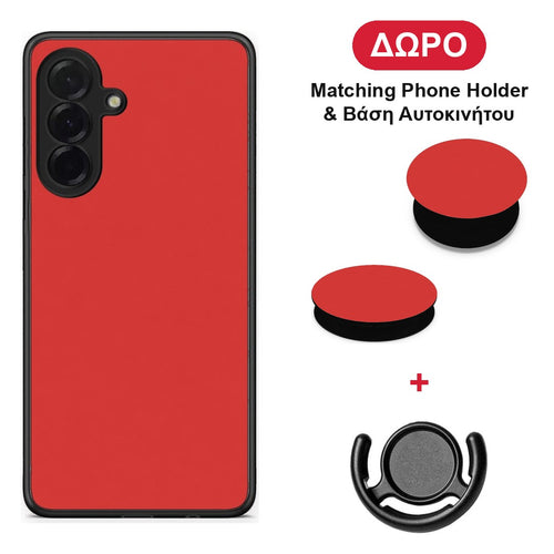 Poppy Red - Samsung Galaxy A36 θήκη + Δώρο Phone Holder & Βάση Αυτοκινήτου