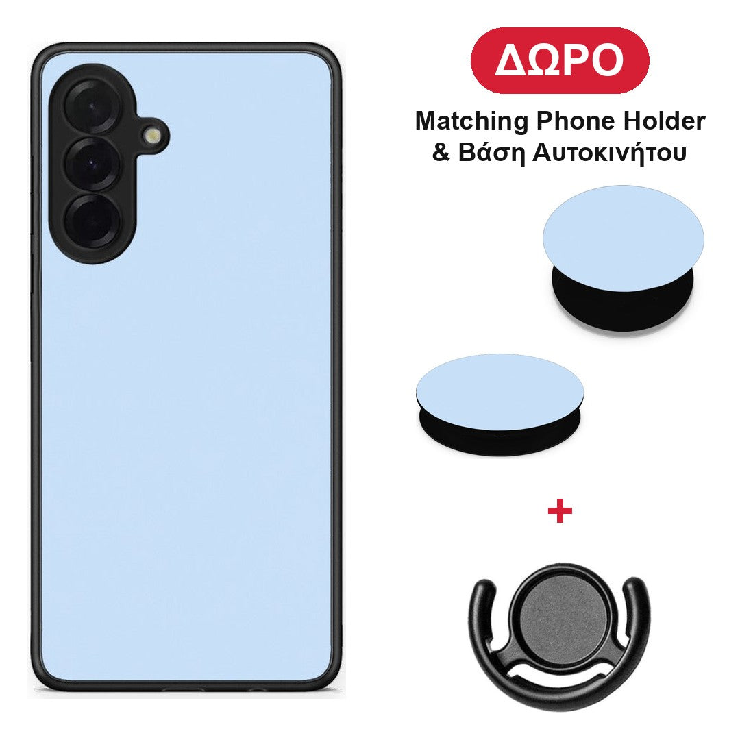 Powder Blue - Samsung Galaxy A36 θήκη + Δώρο Phone Holder & Βάση Αυτοκινήτου