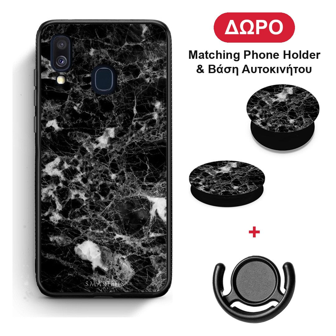 Marble Male - Samsung Galaxy A40 θήκη + Δώρο Phone Holder & Βάση Αυτοκινήτου