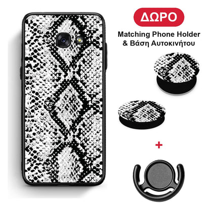 Animal White Snake - Samsung Galaxy A5 2017 θήκη + Δώρο Phone Holder & Βάση Αυτοκινήτου