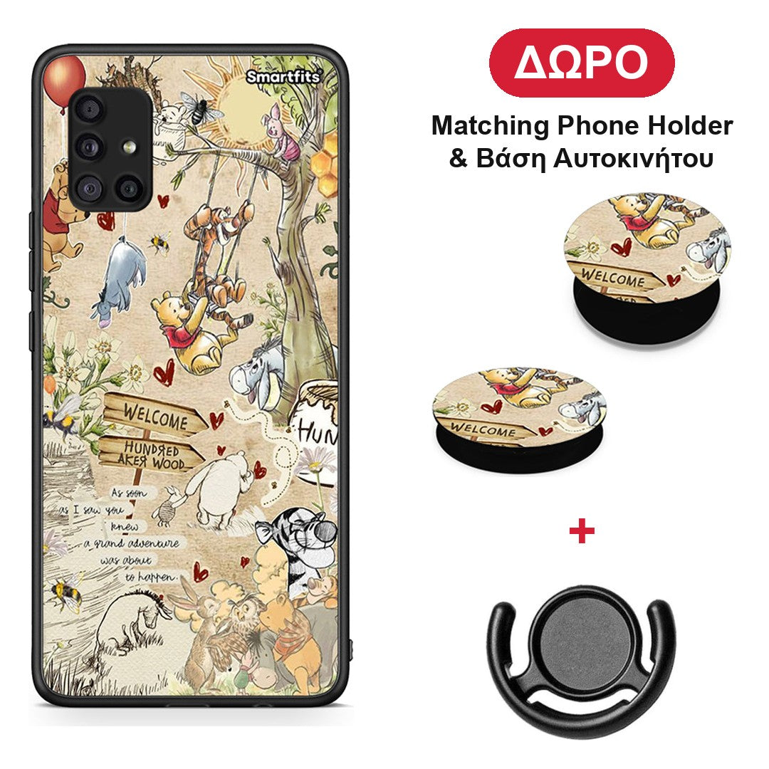 Happy Friends - Samsung Galaxy A51 5G θήκη + Δώρο Phone Holder & Βάση Αυτοκινήτου