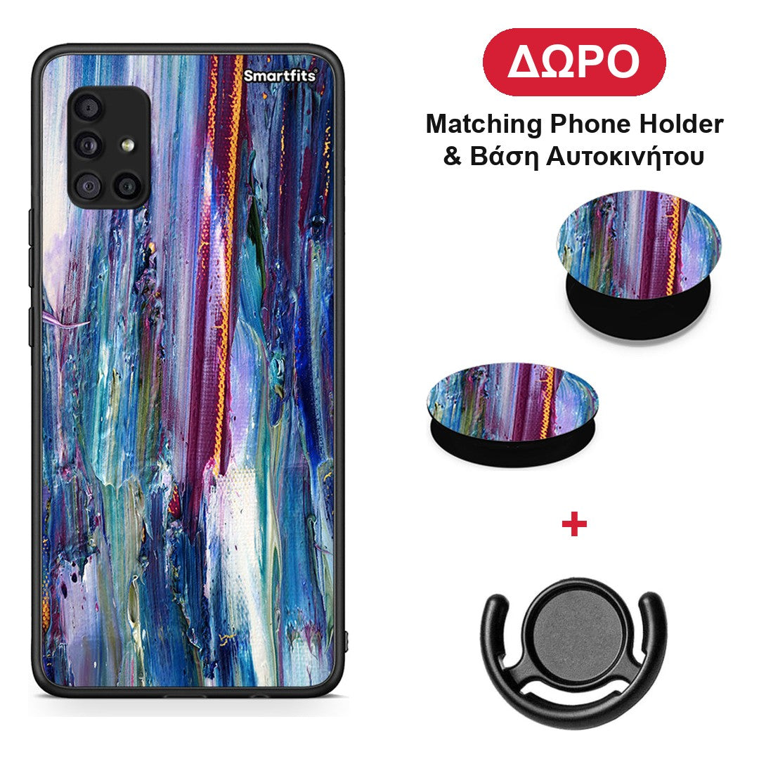 Paint Winter - Samsung Galaxy A51 5G θήκη + Δώρο Phone Holder & Βάση Αυτοκινήτου