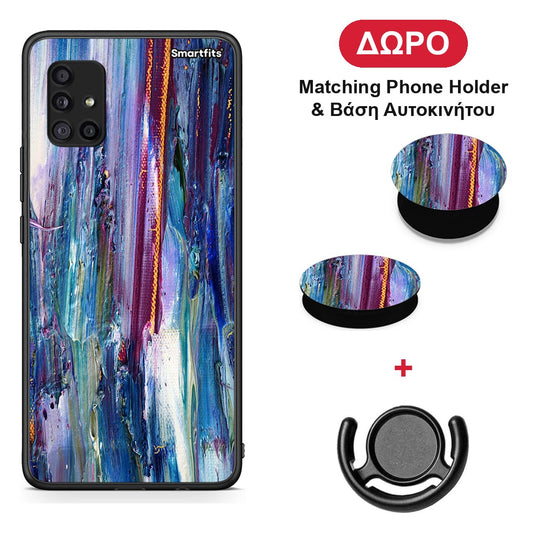 Paint Winter - Samsung Galaxy A51 5G θήκη + Δώρο Phone Holder & Βάση Αυτοκινήτου