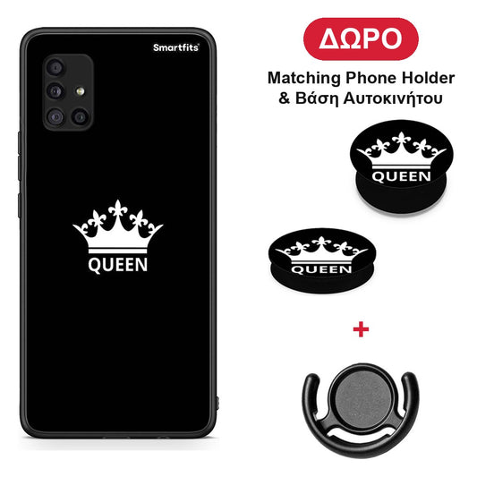 Valentine Queen - Samsung Galaxy A51 5G θήκη + Δώρο Phone Holder & Βάση Αυτοκινήτου