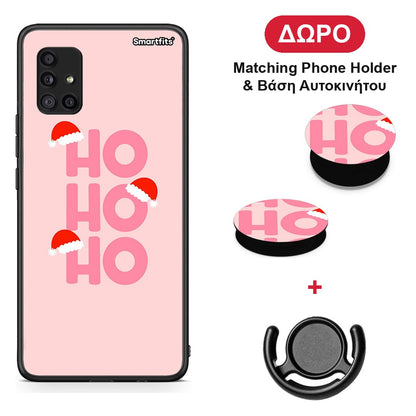Xmas Ho Ho Ho - Samsung Galaxy A51 5G θήκη + Δώρο Phone Holder & Βάση Αυτοκινήτου