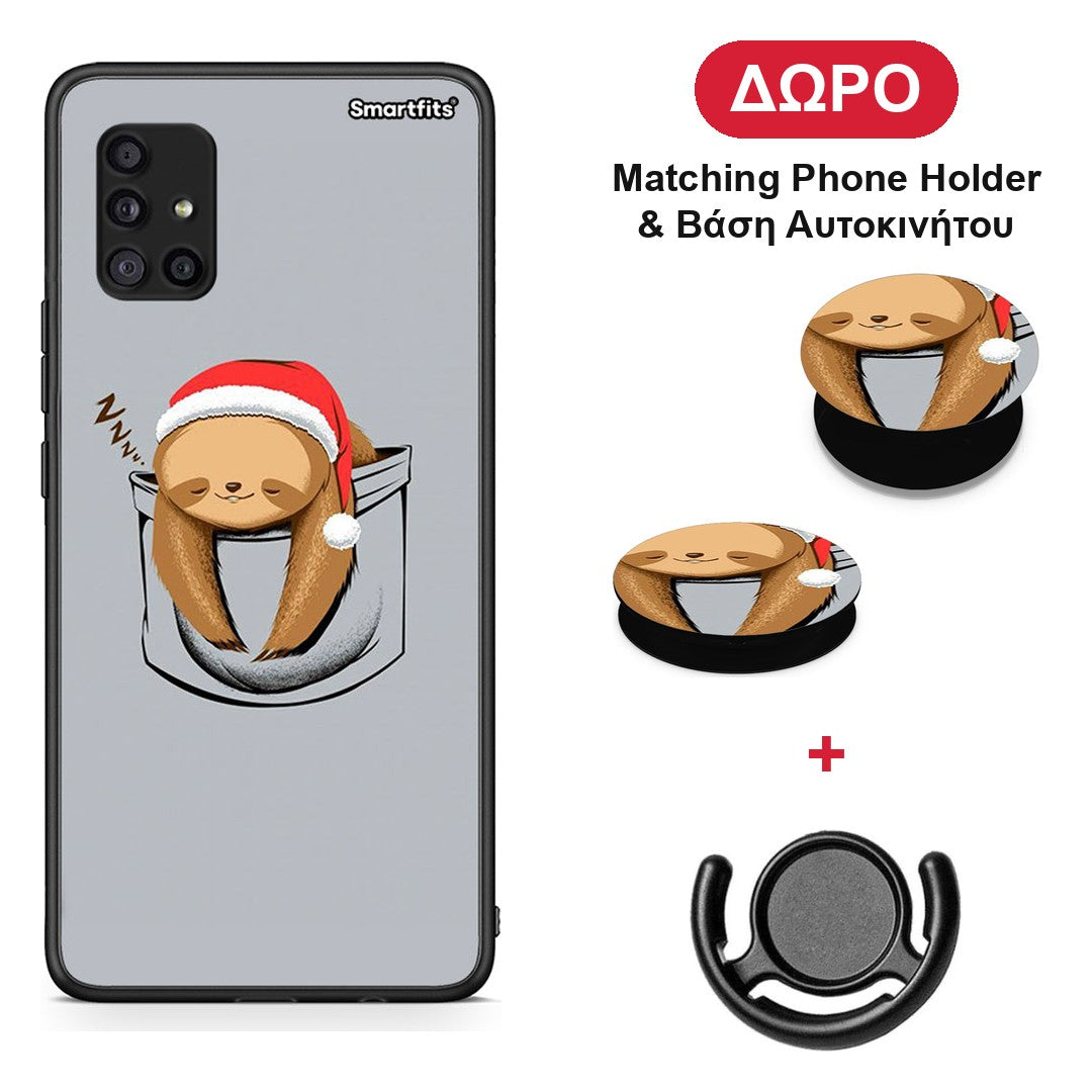 Xmas Zzzz - Samsung Galaxy A51 5G θήκη + Δώρο Phone Holder & Βάση Αυτοκινήτου