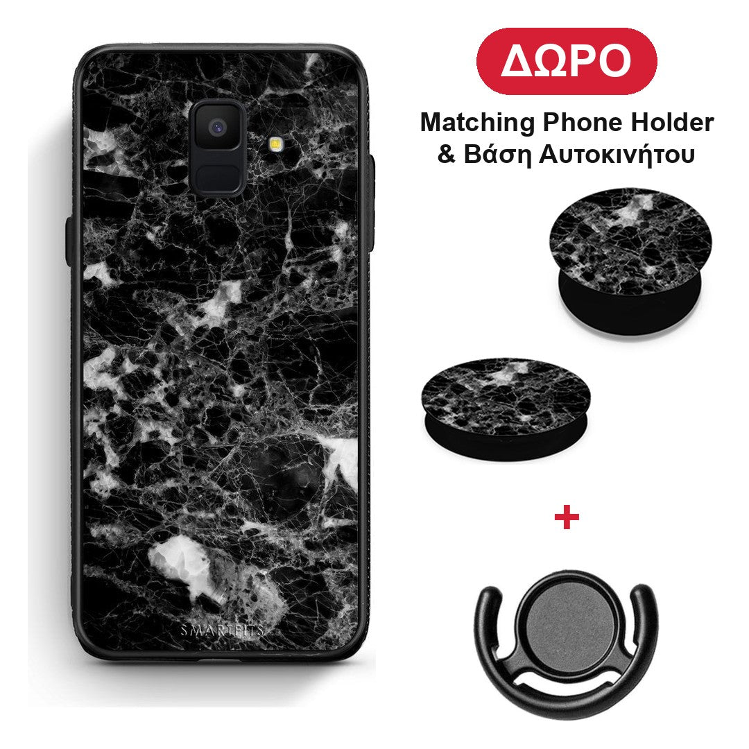 Marble Male - Samsung Galaxy A6 2018 θήκη + Δώρο Phone Holder & Βάση Αυτοκινήτου
