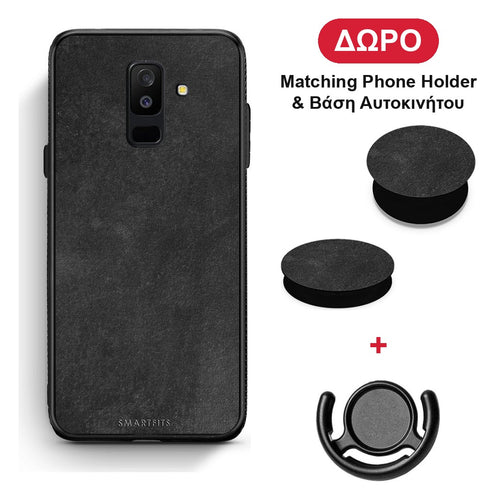 Color Black Slate - Samsung Galaxy A6+ 2018 θήκη + Δώρο Phone Holder & Βάση Αυτοκινήτου