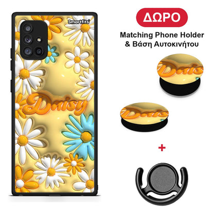 Bubble Daisies - Samsung Galaxy A71 5G θήκη + Δώρο Phone Holder & Βάση Αυτοκινήτου