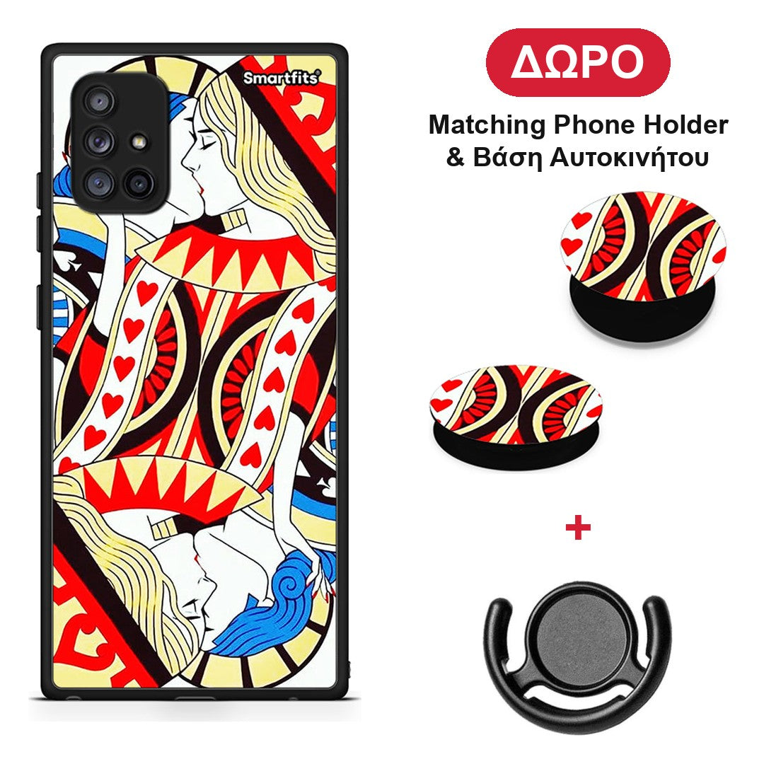 Card Love - Samsung Galaxy A71 5G θήκη + Δώρο Phone Holder & Βάση Αυτοκινήτου