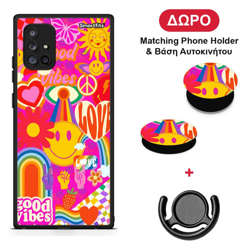 Hippie Love - Samsung Galaxy A71 5G θήκη + Δώρο Phone Holder & Βάση Αυτοκινήτου