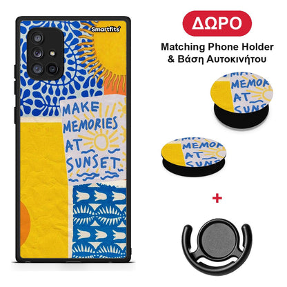 Sunset Memories - Samsung Galaxy A71 5G θήκη + Δώρο Phone Holder & Βάση Αυτοκινήτου