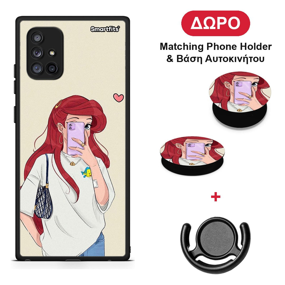 Walking Mermaid - Samsung Galaxy A71 5G θήκη + Δώρο Phone Holder & Βάση Αυτοκινήτου