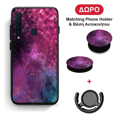 Galactic Aurora - Samsung Galaxy A9 θήκη + Δώρο Phone Holder & Βάση Αυτοκινήτου