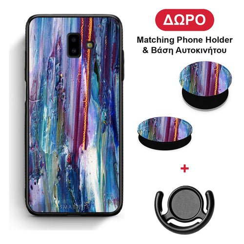 Paint Winter - Samsung Galaxy J6+ θήκη + Δώρο Phone Holder & Βάση Αυτοκινήτου