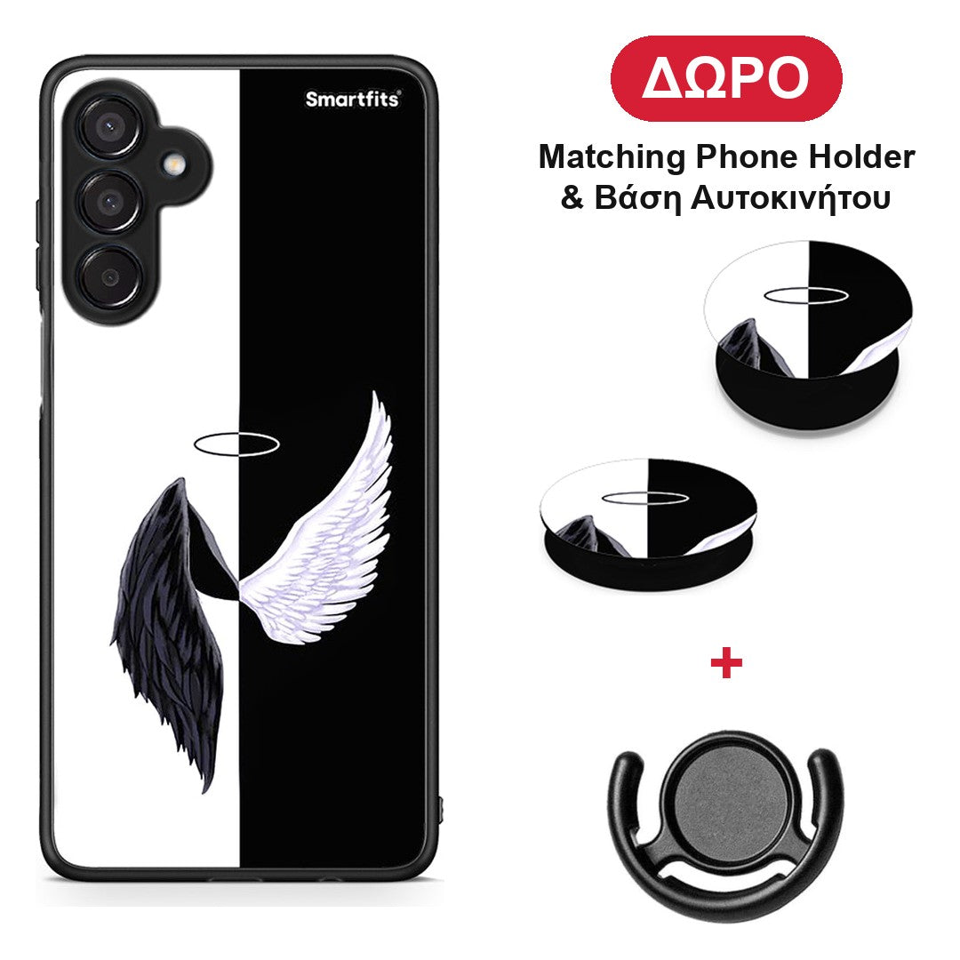 Angels Demons - Samsung Galaxy M15 θήκη + Δώρο Phone Holder & Βάση Αυτοκινήτου