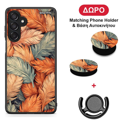 Autumn Leaves - Samsung Galaxy M15 θήκη + Δώρο Phone Holder & Βάση Αυτοκινήτου