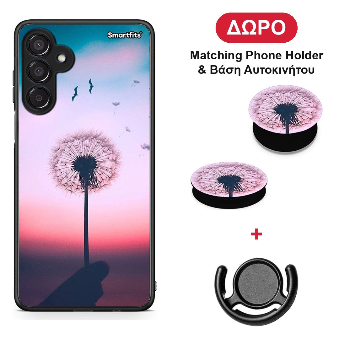 Boho Wish - Samsung Galaxy M15 θήκη + Δώρο Phone Holder & Βάση Αυτοκινήτου
