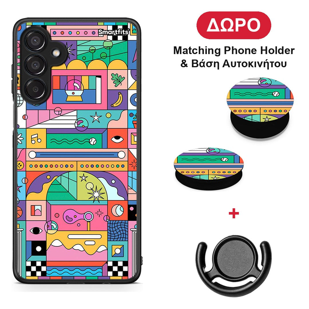 Bubbles Soap - Samsung Galaxy M15 θήκη + Δώρο Phone Holder & Βάση Αυτοκινήτου
