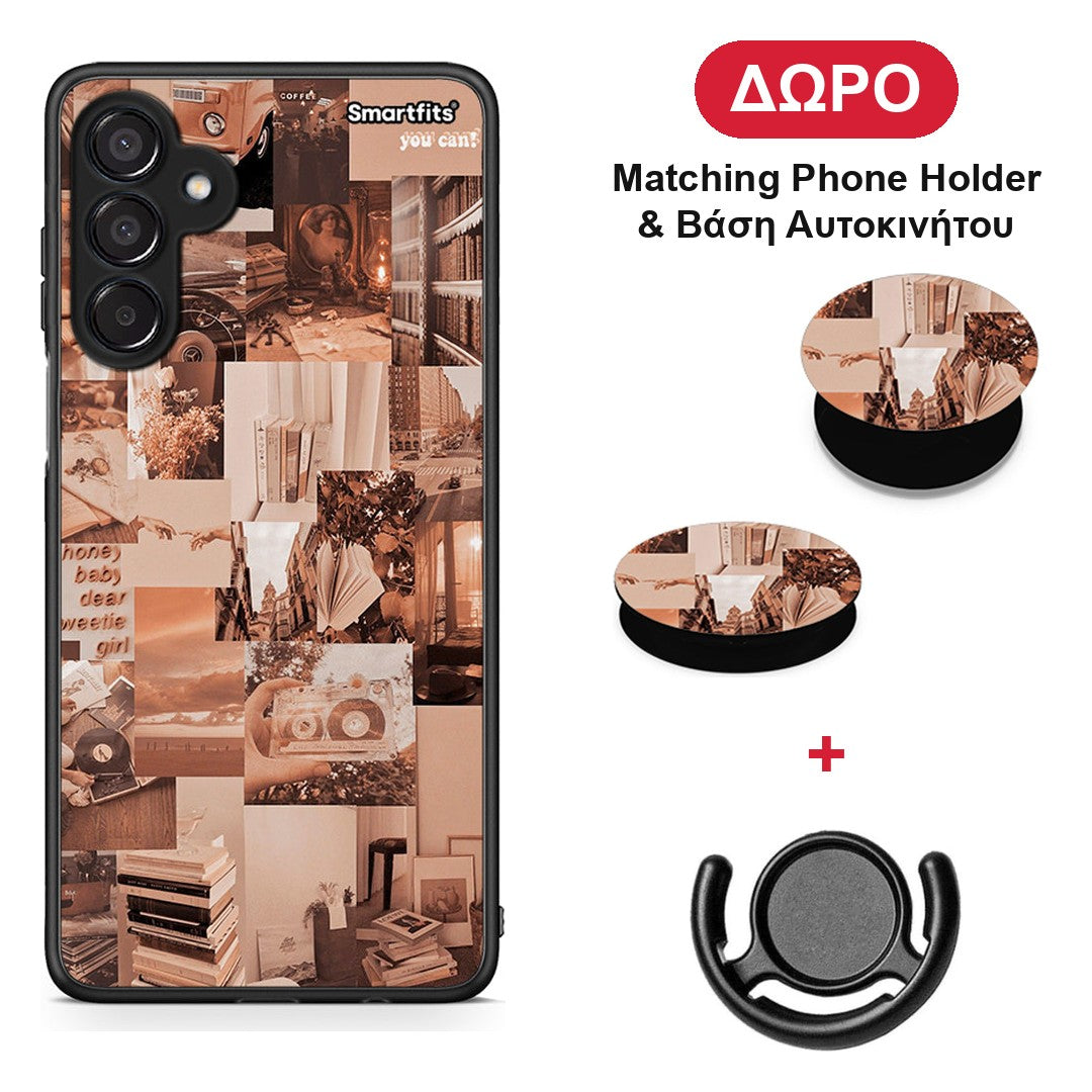 Collage You Can - Samsung Galaxy M15 θήκη + Δώρο Phone Holder & Βάση Αυτοκινήτου