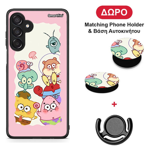 Cute Companion - Samsung Galaxy M15 θήκη + Δώρο Phone Holder & Βάση Αυτοκινήτου