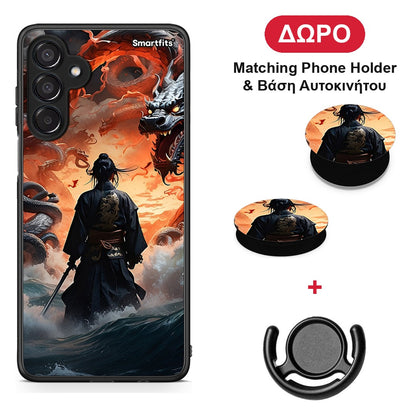 Dragons Fight - Samsung Galaxy M15 θήκη + Δώρο Phone Holder & Βάση Αυτοκινήτου