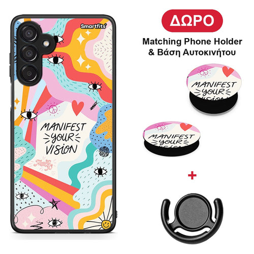Manifest Your Vision - Samsung Galaxy M15 θήκη + Δώρο Phone Holder & Βάση Αυτοκινήτου