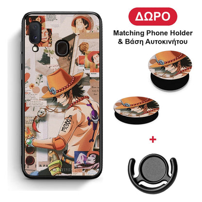 Anime Collage - Samsung Galaxy M20 θήκη + Δώρο Phone Holder & Βάση Αυτοκινήτου