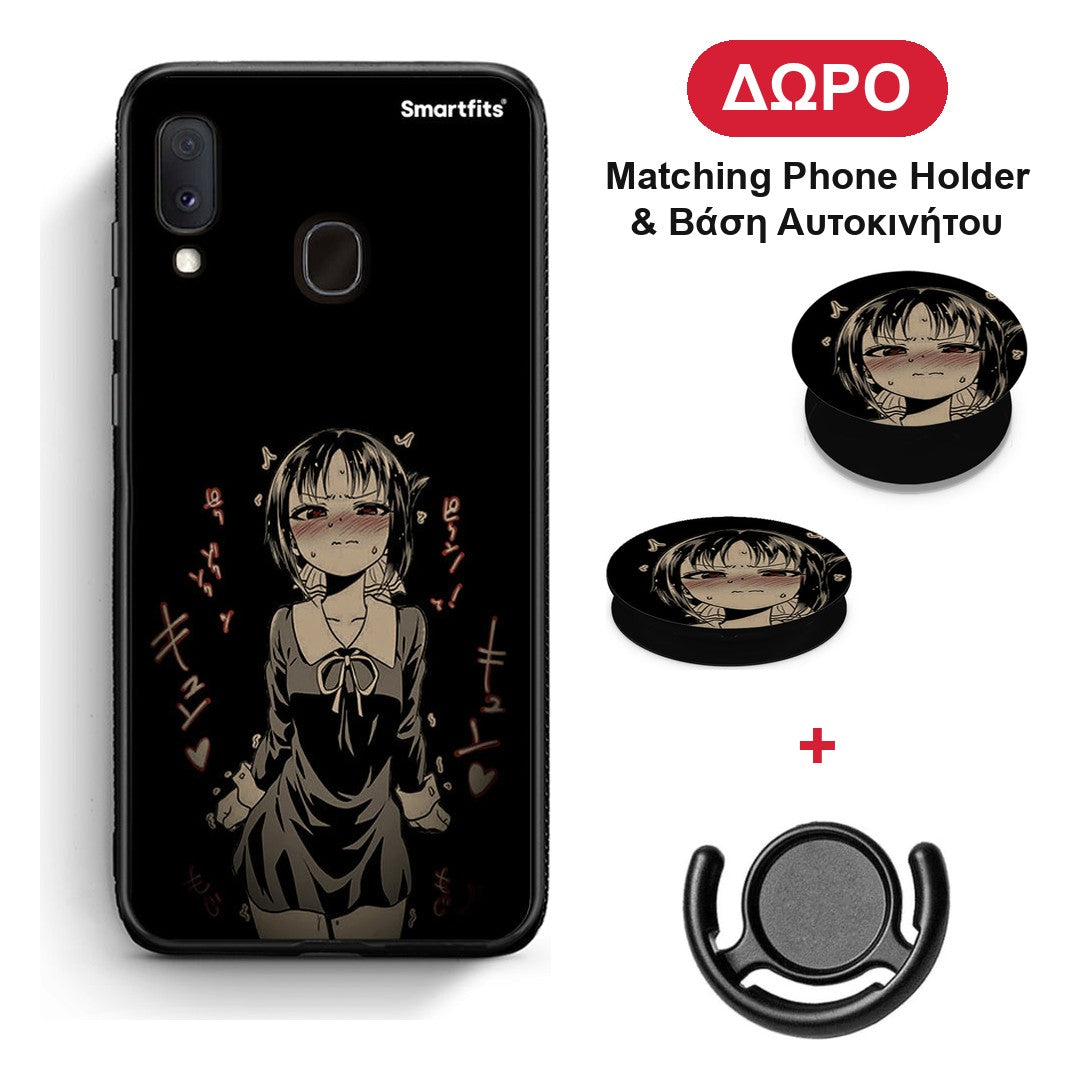 Anime Girl - Samsung Galaxy M20 θήκη + Δώρο Phone Holder & Βάση Αυτοκινήτου
