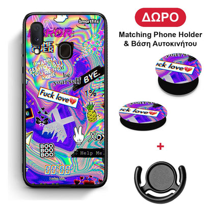 Game Over - Samsung Galaxy M20 θήκη + Δώρο Phone Holder & Βάση Αυτοκινήτου