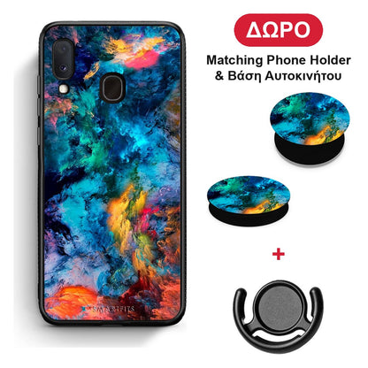 Paint Crayola - Samsung Galaxy M20 θήκη + Δώρο Phone Holder & Βάση Αυτοκινήτου