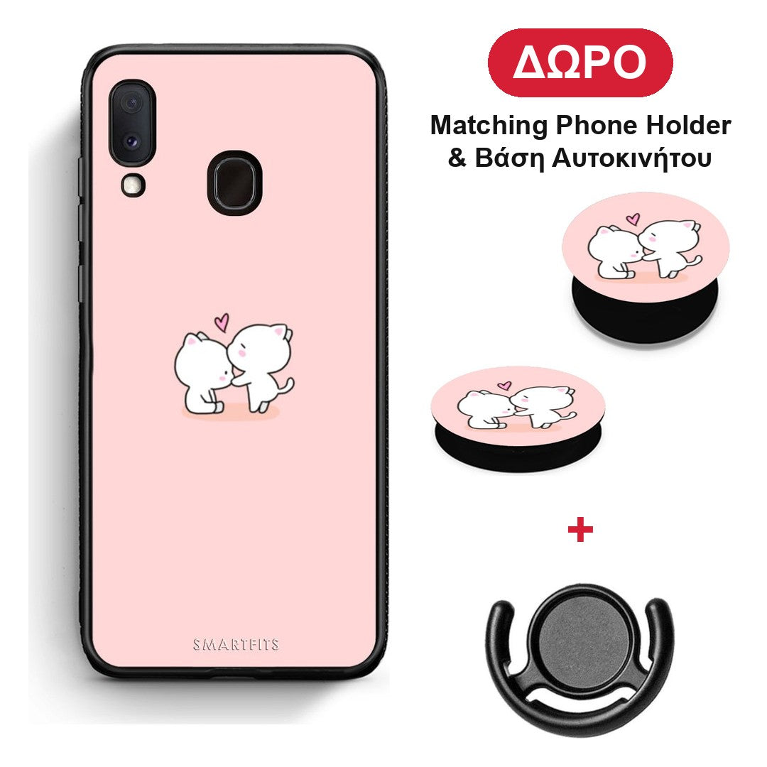 Valentine Love - Samsung Galaxy M20 θήκη + Δώρο Phone Holder & Βάση Αυτοκινήτου